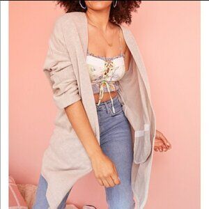Anthropologie Donni Ribbed Costal Grandma Cardigan